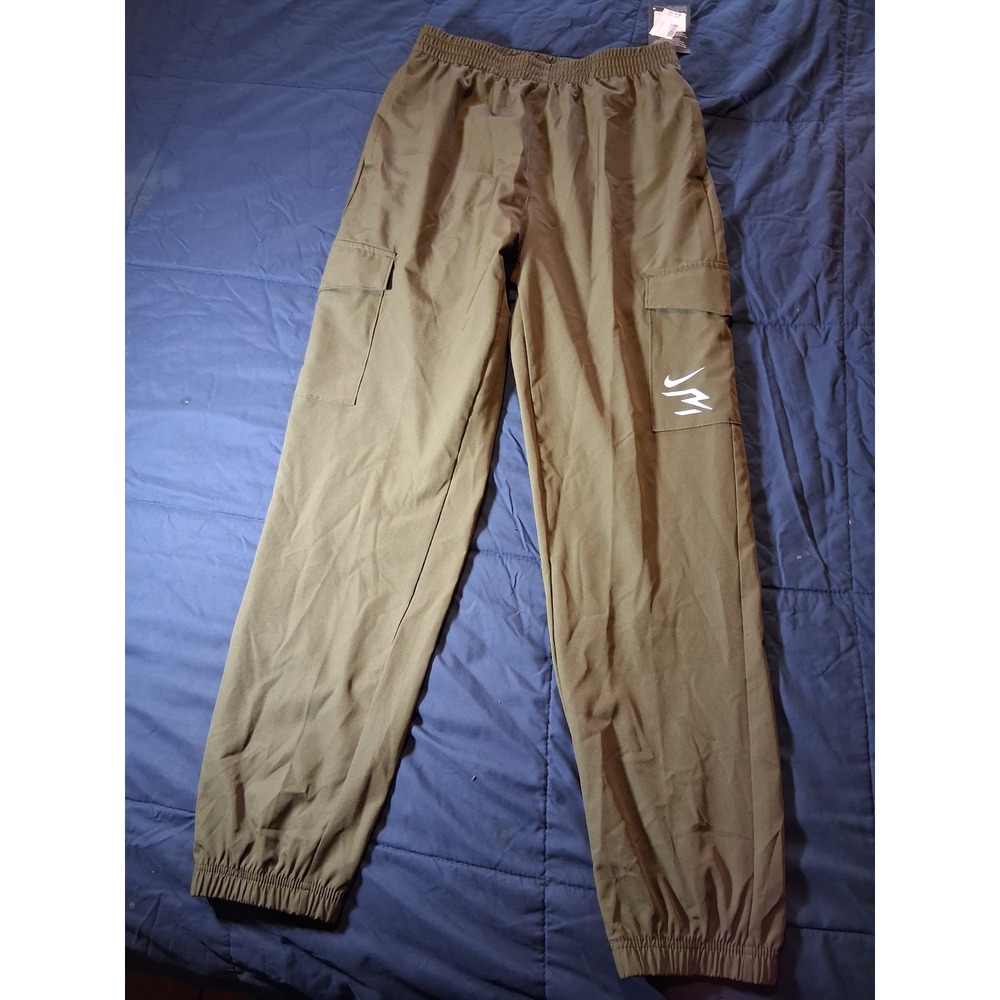 3 Brand Russell Wilson Nike Mens XL‎ Cargo Jogger Pants Olive Green Athletic